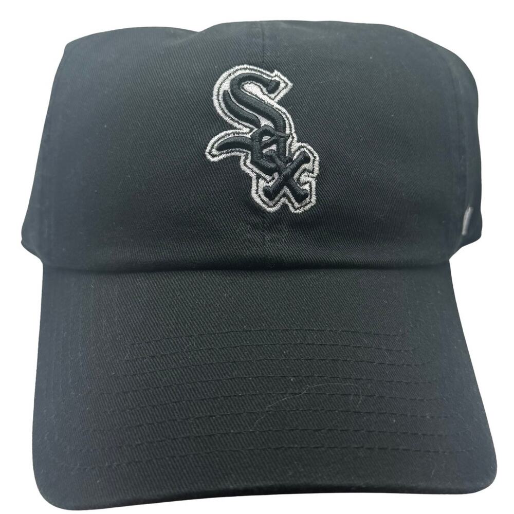’47 Chicago White Sox Clean Up Adjustable Hat Black One Size